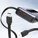 Lenyes PX1002D Dijital LED Göstergeli Teleskopik Type-C ve Lightning Kablolu Powerbank 35W 10.000mAh - 8