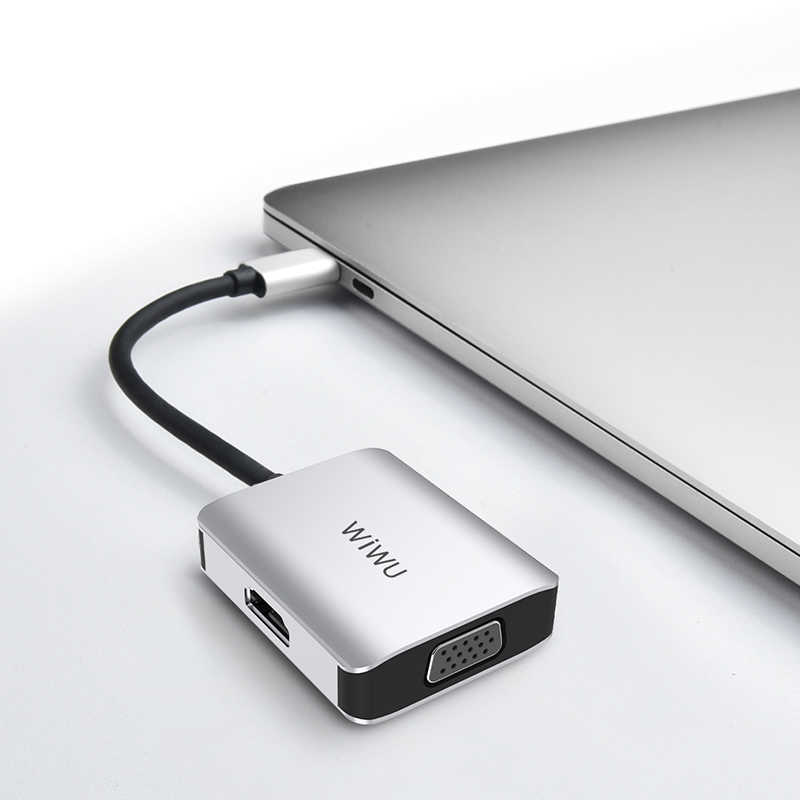 Wiwu Alpha A20VH 2 in 1 Type-C Hub - 4