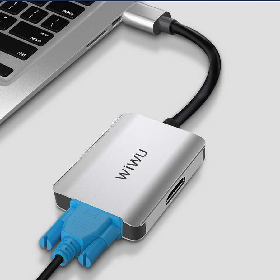 Wiwu Alpha A20VH 2 in 1 Type-C Hub - 8