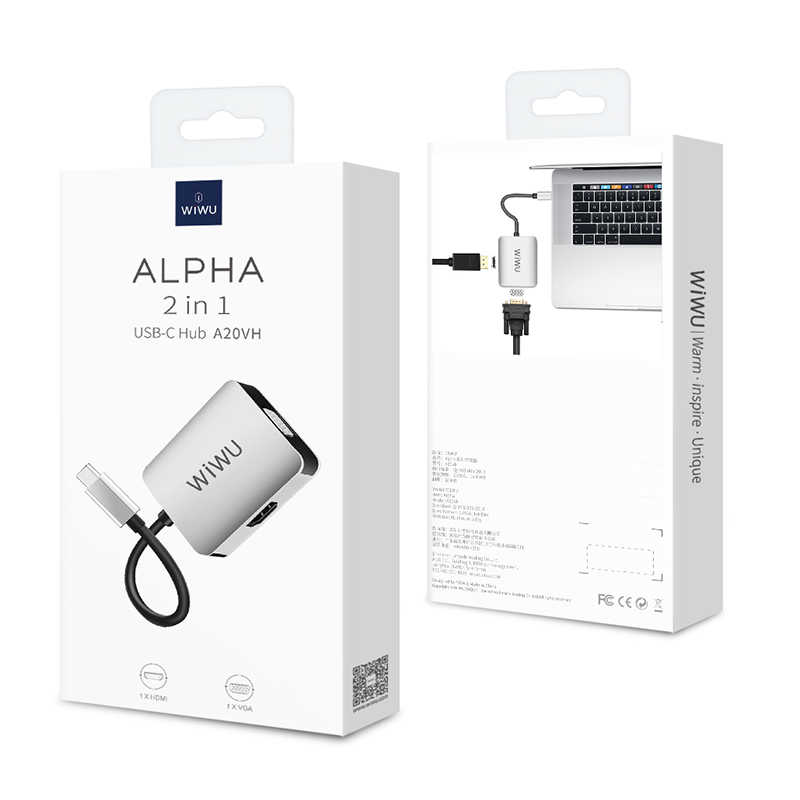 Wiwu Alpha A20VH 2 in 1 Type-C Hub - 9