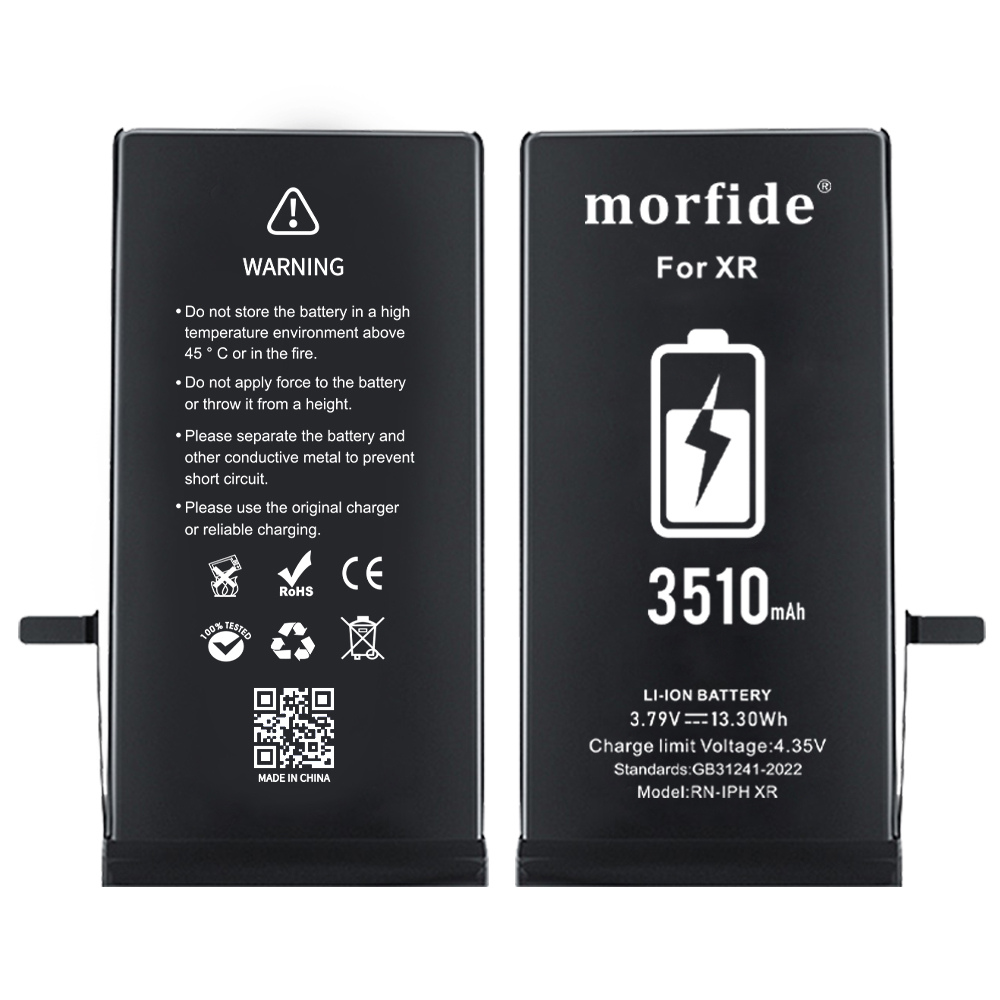Apple iPhone XR Uyumlu 3510mAh Yüksek Kapasiteli Batarya Morfide M-Max – A Sınıf Hücre, 15 Ay Garantili