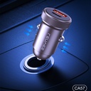 Lenyes CA57 Hızlı Şarj Özellikli Dual Type-C + USB-A Portlu Mini Araç Şarj Aleti 30W - 4