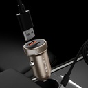 Lenyes CA57 Hızlı Şarj Özellikli Dual Type-C + USB-A Portlu Mini Araç Şarj Aleti 30W - 6
