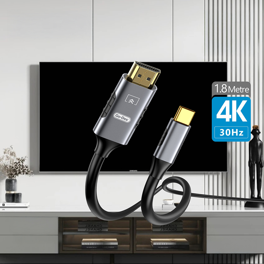 Go Des GD-HM813 Type-C to HDTV Kablo 1.8M - 1