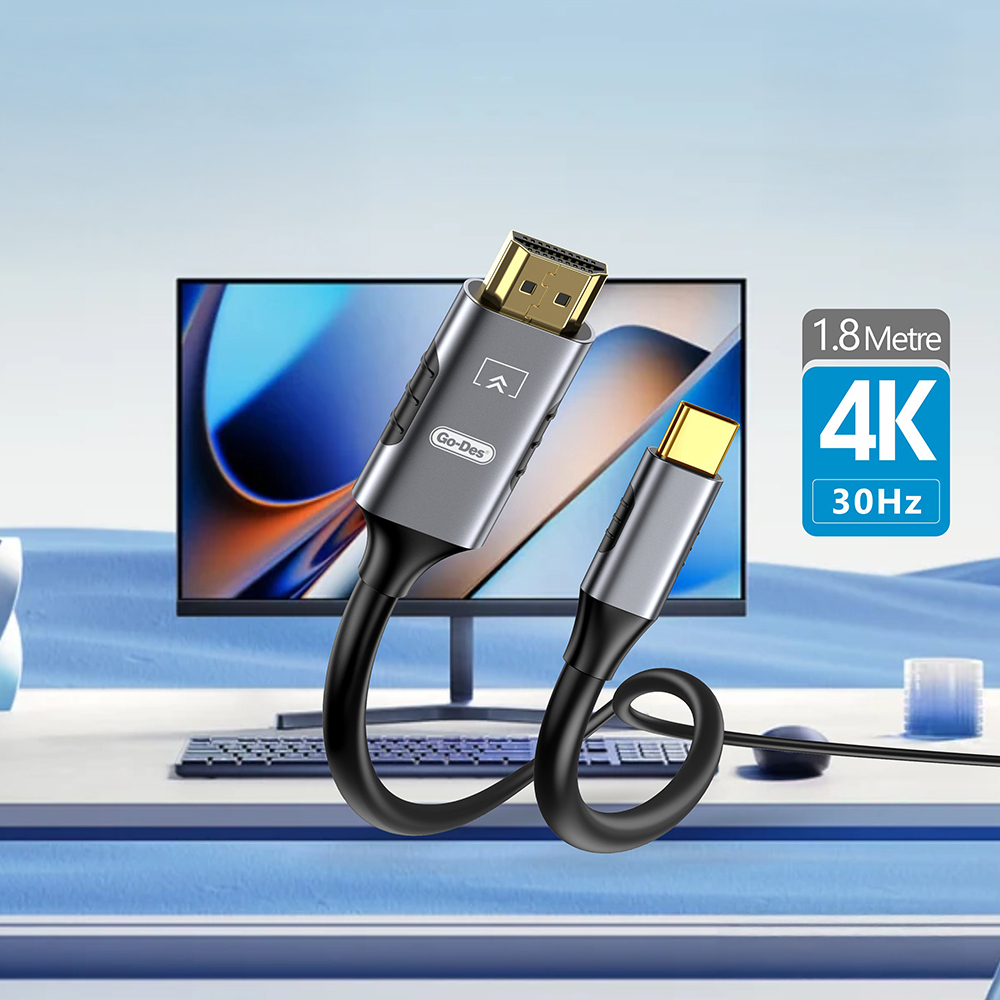 Go Des GD-HM813 Type-C to HDTV Kablo 1.8M - 2