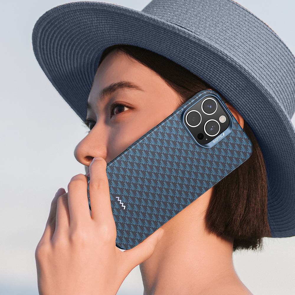 Apple iPhone 16 Pro Uyumlu Kılıf M-safe Şarj Özellikli Raptic Aramid Skin Origin Serisi Kapak - 16