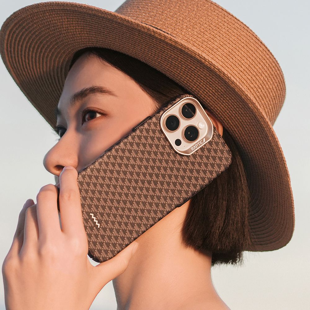 Apple iPhone 16 Pro Uyumlu Kılıf M-safe Şarj Özellikli Raptic Aramid Skin Origin Serisi Kapak - 17