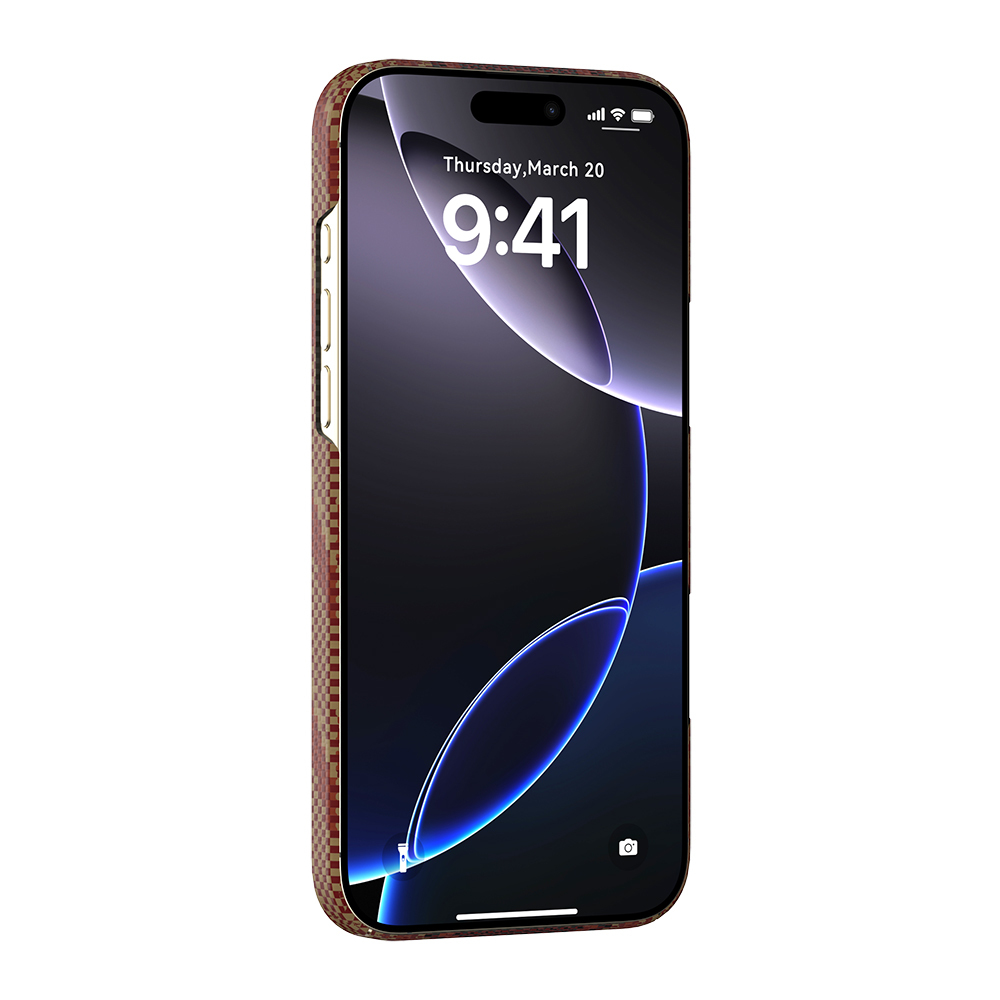 Apple iPhone 16 Pro Max Uyumlu Kılıf M-safe Şarj Özellikli Raptic Aramid Skin Bionic Serisi Kapak - 4