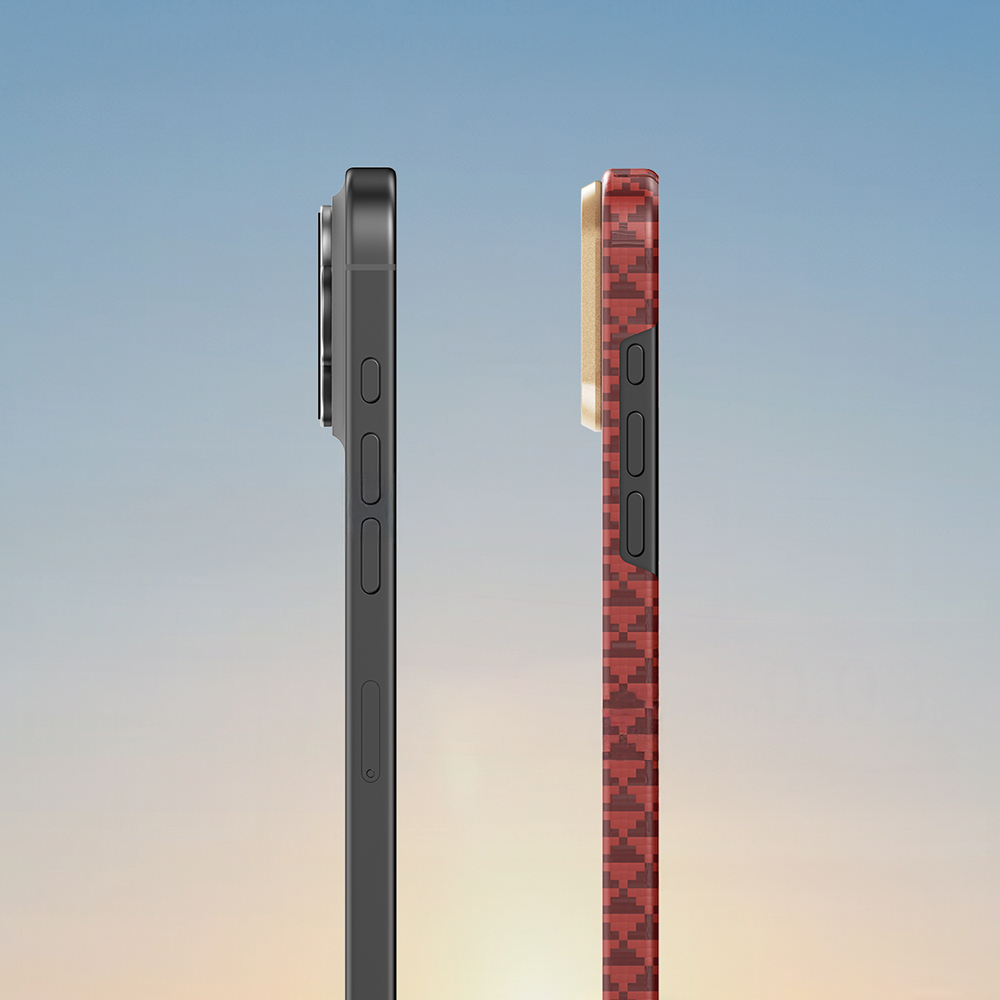 Apple iPhone 16 Pro Max Uyumlu Kılıf M-safe Şarj Özellikli Raptic Aramid Skin Origin Serisi Kapak - 24