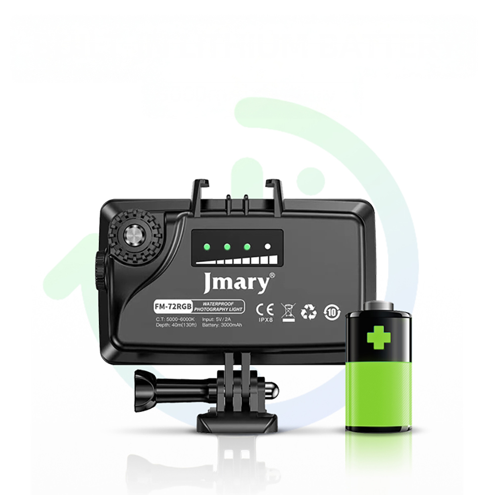 Jmary FM-72RGB IPX8 Sertifikalı RGB Su Altı Kamera Işığı - 2