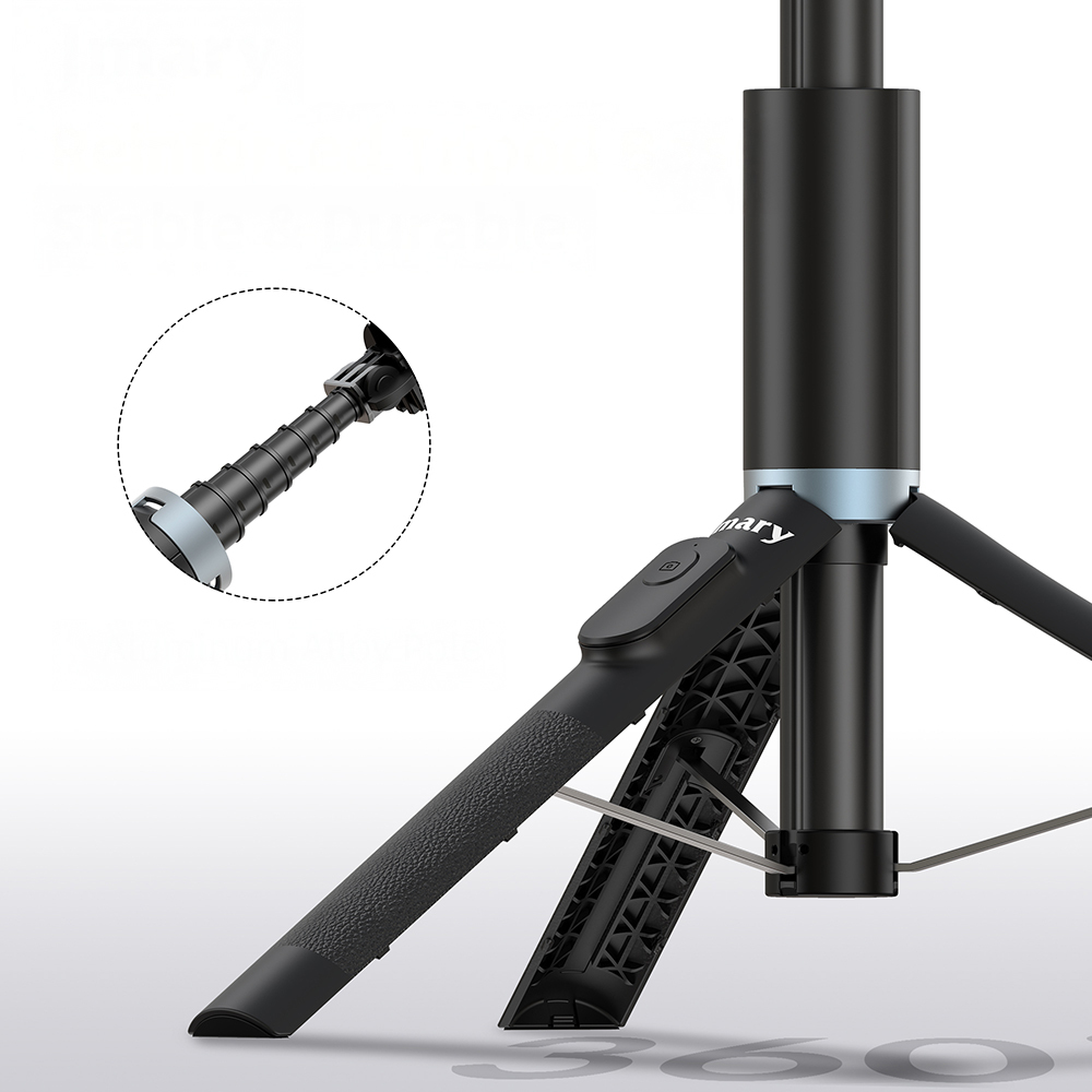 Jmary KT-259 360 Derece Dönebilen Kablosuz Kumandalı Tripod ve Selfie Çubuğu - 6