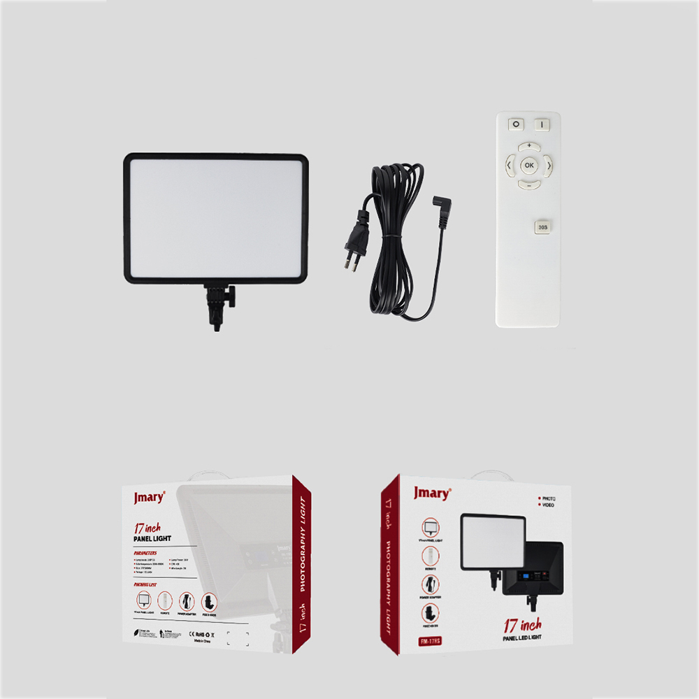 Jmary FM-17RS Uzaktan Kumandalı Dijital Göstergeli 17 inç LED Panel Video Işığı - 5