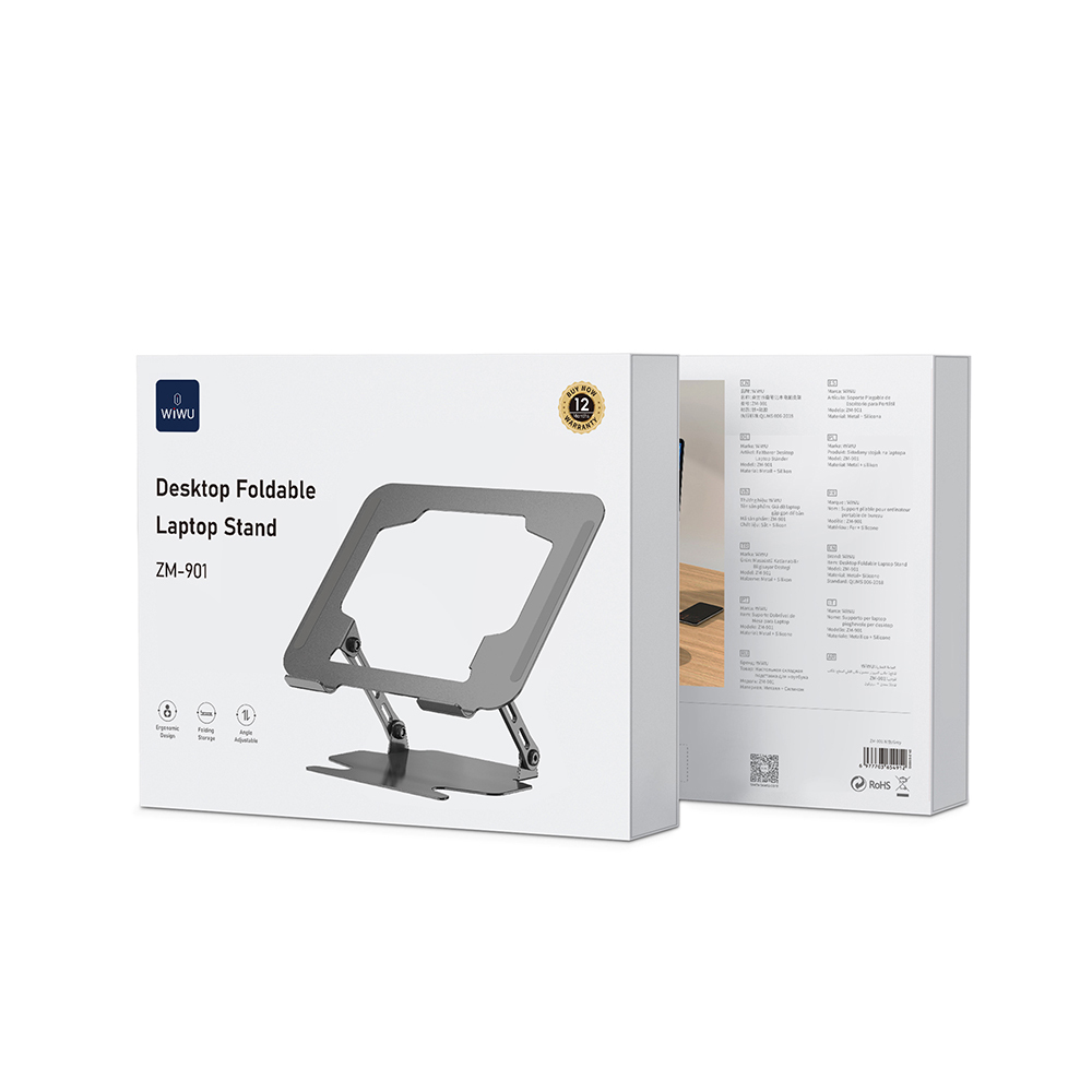 Wiwu ZM-901 Katlanabilir Ayarlanabilir Laptop Standı - 6
