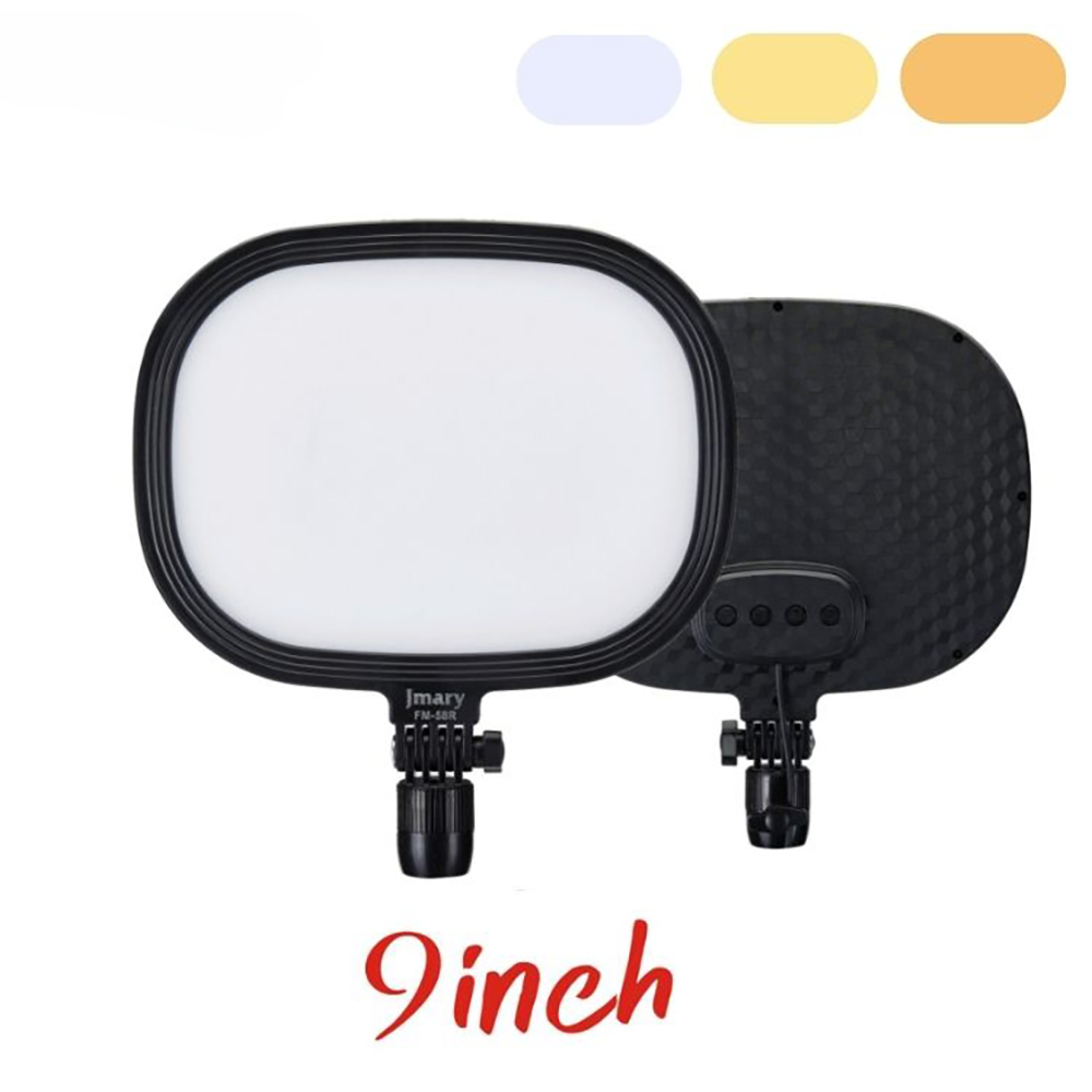 Jmary FM-58R Değiştirilebilir Ayaklı 9 inç LED Panel Aydınlatma Işığı - 4