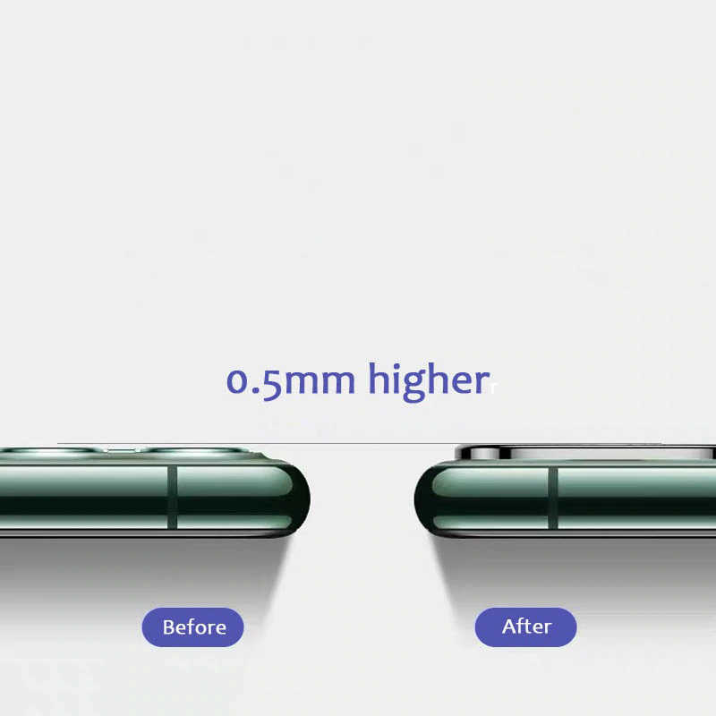 Apple iPhone 11 Pro Uyumlu Zore Metal Kamera Koruyucu - 4