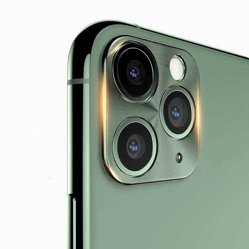 Apple iPhone 11 Pro Max Uyumlu Zore Metal Kamera Koruyucu - 1
