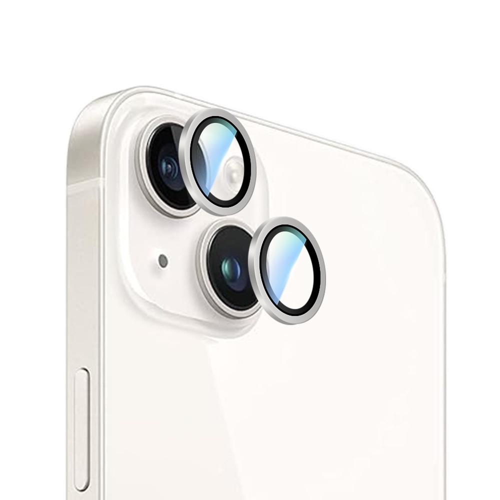 Apple iPhone 15 Uyumlu CaseWorld Alloy Serisi Oleofobik Anti Reflective Kamera Lens Koruyucu - 6