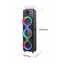 Zore GD-3126 Dijital LED Göstergeli Mikrofonlu RGB TWS Üçlü 10 inç Stereo Bass Kablosuz Karaoke Hoparlör - 1