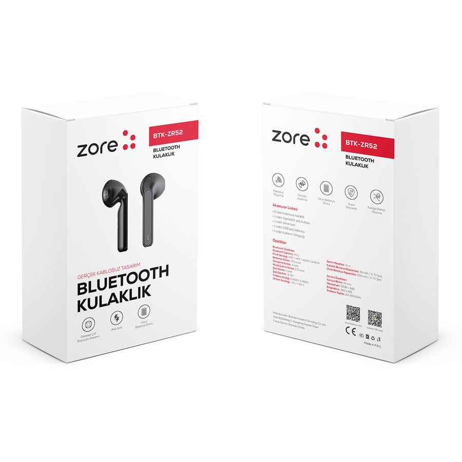 Zore BTK-ZR52 Bluetooth Kulaklık - 5