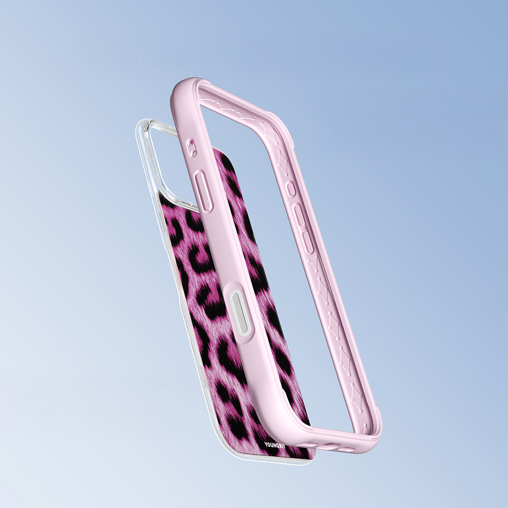 Apple iPhone 16 Pro Max Uyumlu Kılıf M-safe Şarj Özellikli Youngkit Leopard Serisi Kapak - 7