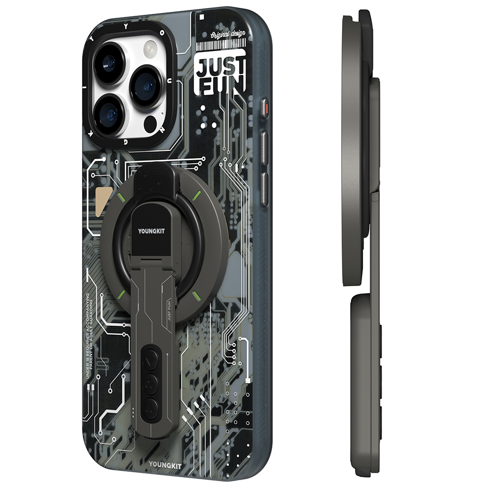 Youngkit Technology Serisi Telefon ve Tabletler için Magnetik Ring Stand - 19