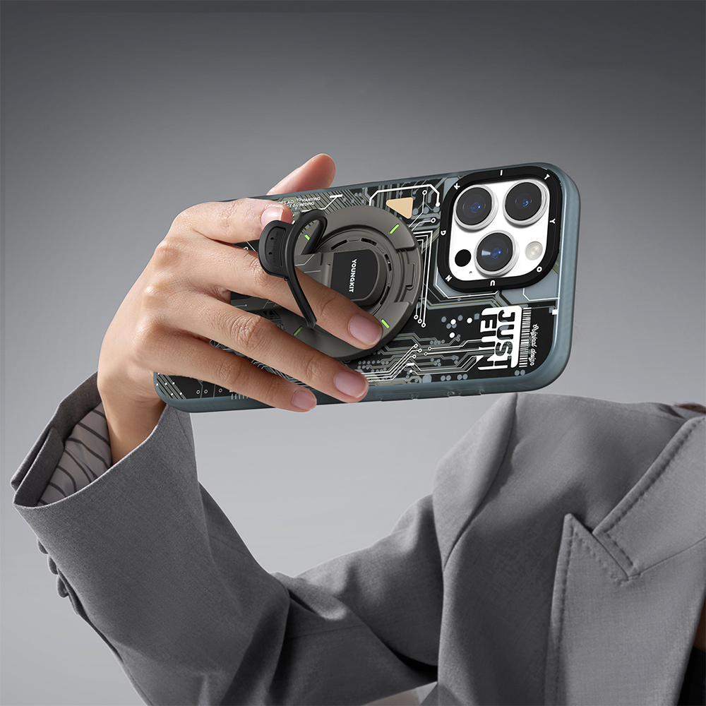 Youngkit Technology Serisi Telefon ve Tabletler için Magnetik Ring Stand - 28