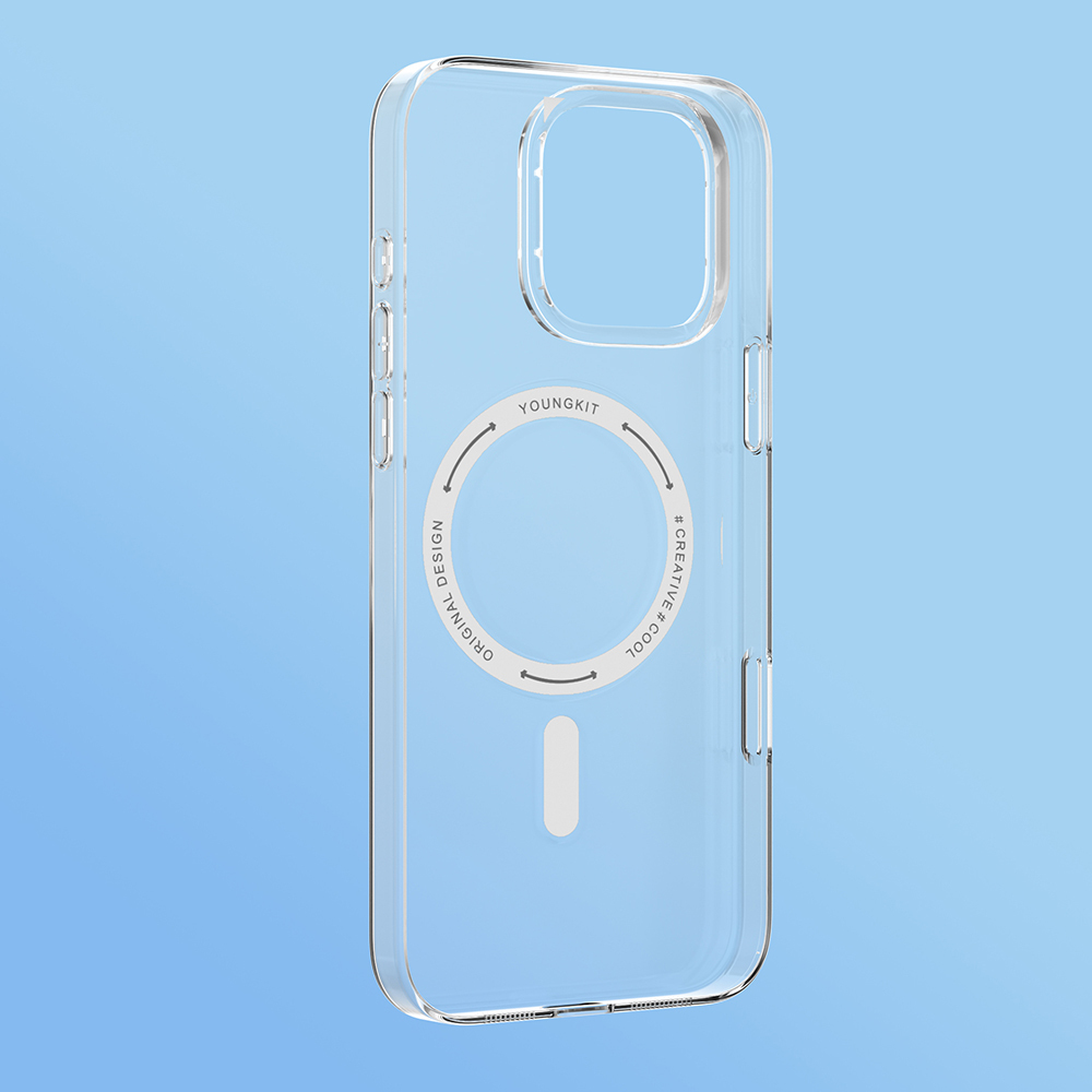 Apple iPhone 16 Pro Uyumlu Kılıf M-safe Şarj Özellikli Youngkit Ice Serisi Kapak - 5