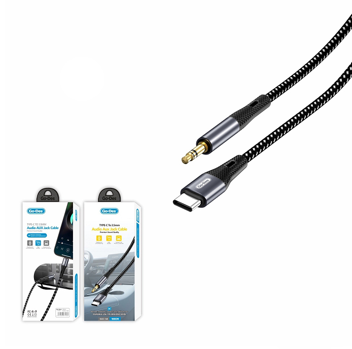Go Des GAC-168 Type-C to 3.5mm AUX Audio Kablo 1M - 1