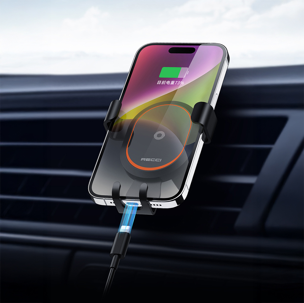 Recci RHO-C26 360 Dönebilen Havalandırma Tasarım Araç Telefon Tutucu - 10