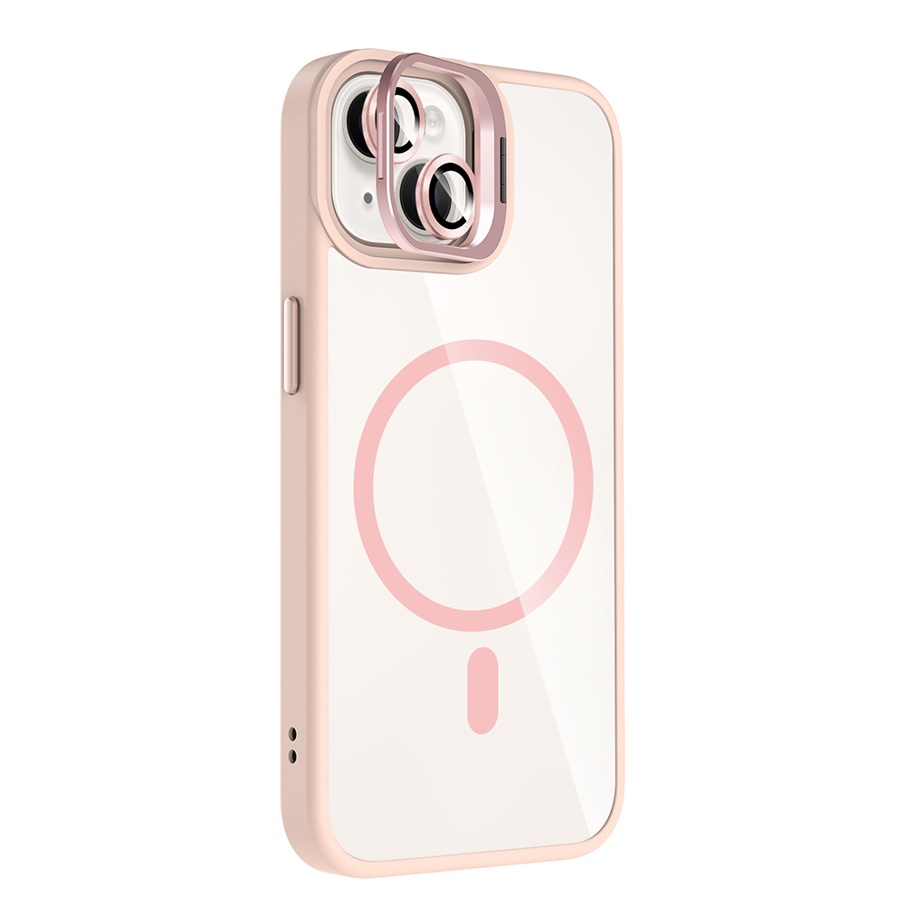 Apple iPhone 13 Uyumlu Kılıf Standlı ve Kamera Lens Hediyeli M-Safe Şarj Özellikli Zore Etro Kapak - 3