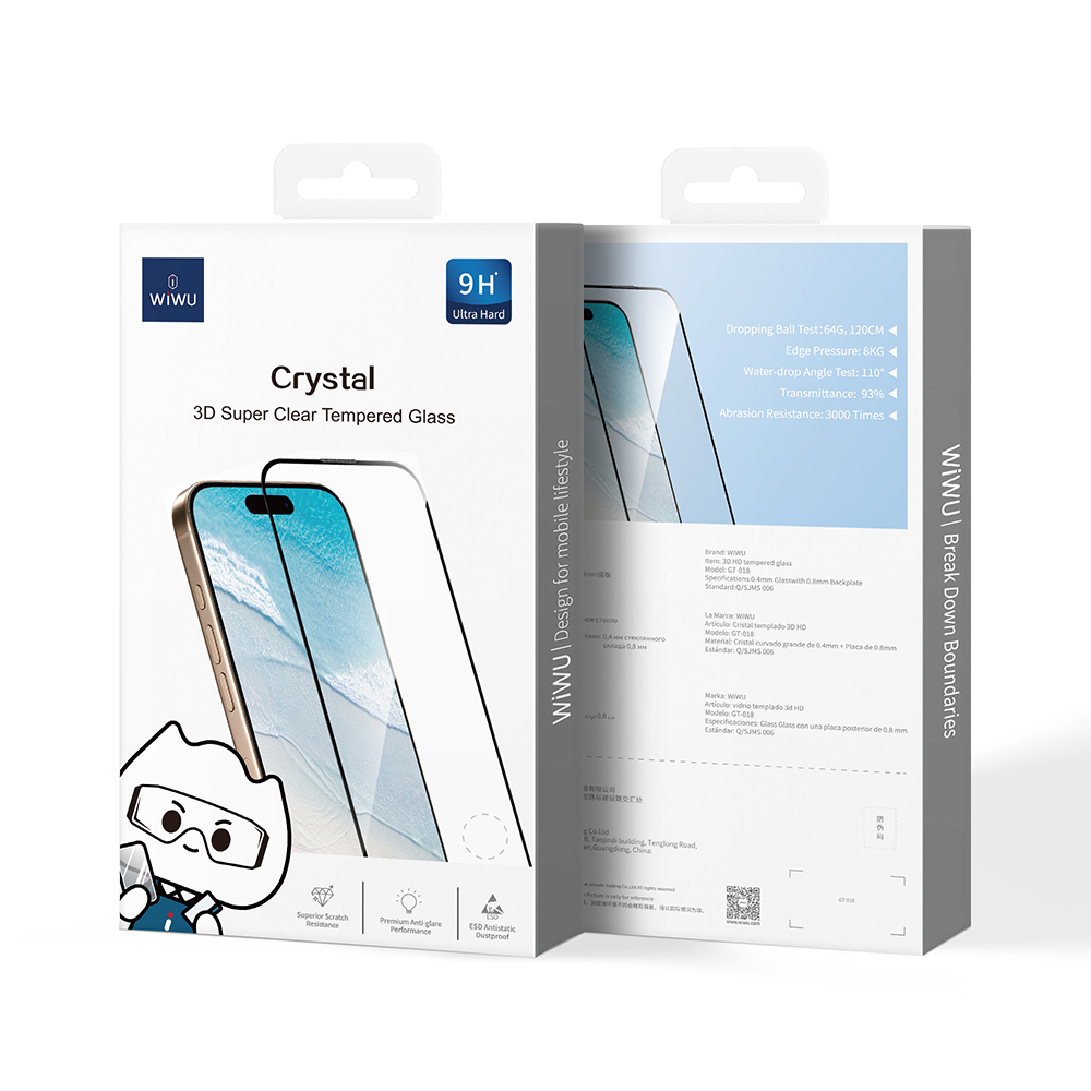 Apple iPhone 16E Uyumlu Wiwu GT-018 Çizilmeye Dayanıklı Temperli Cam Ekran Koruyucu - 4