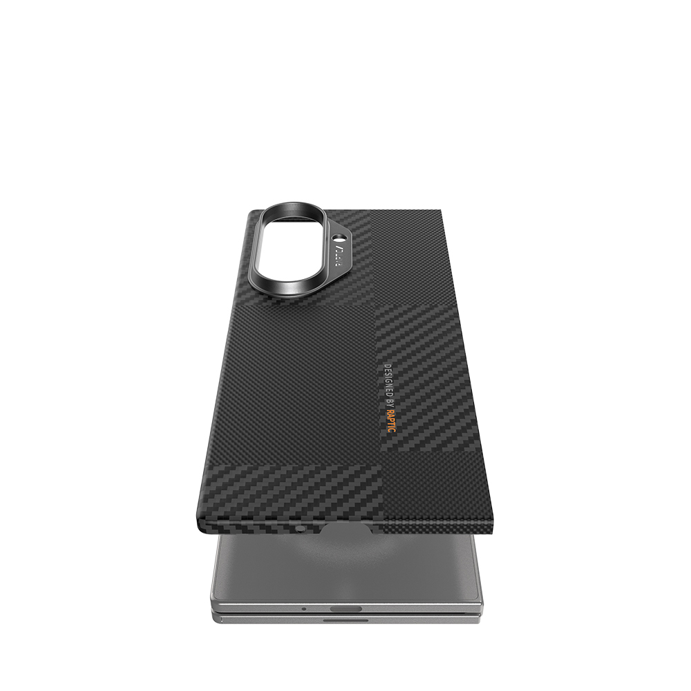 Galaxy Z Fold 7 Kılıf M-safe Şarj Özellikli 600D Metal Kamera Çerçeveli Raptic Aramid Fiber Geotik Serisi Kapak - 6