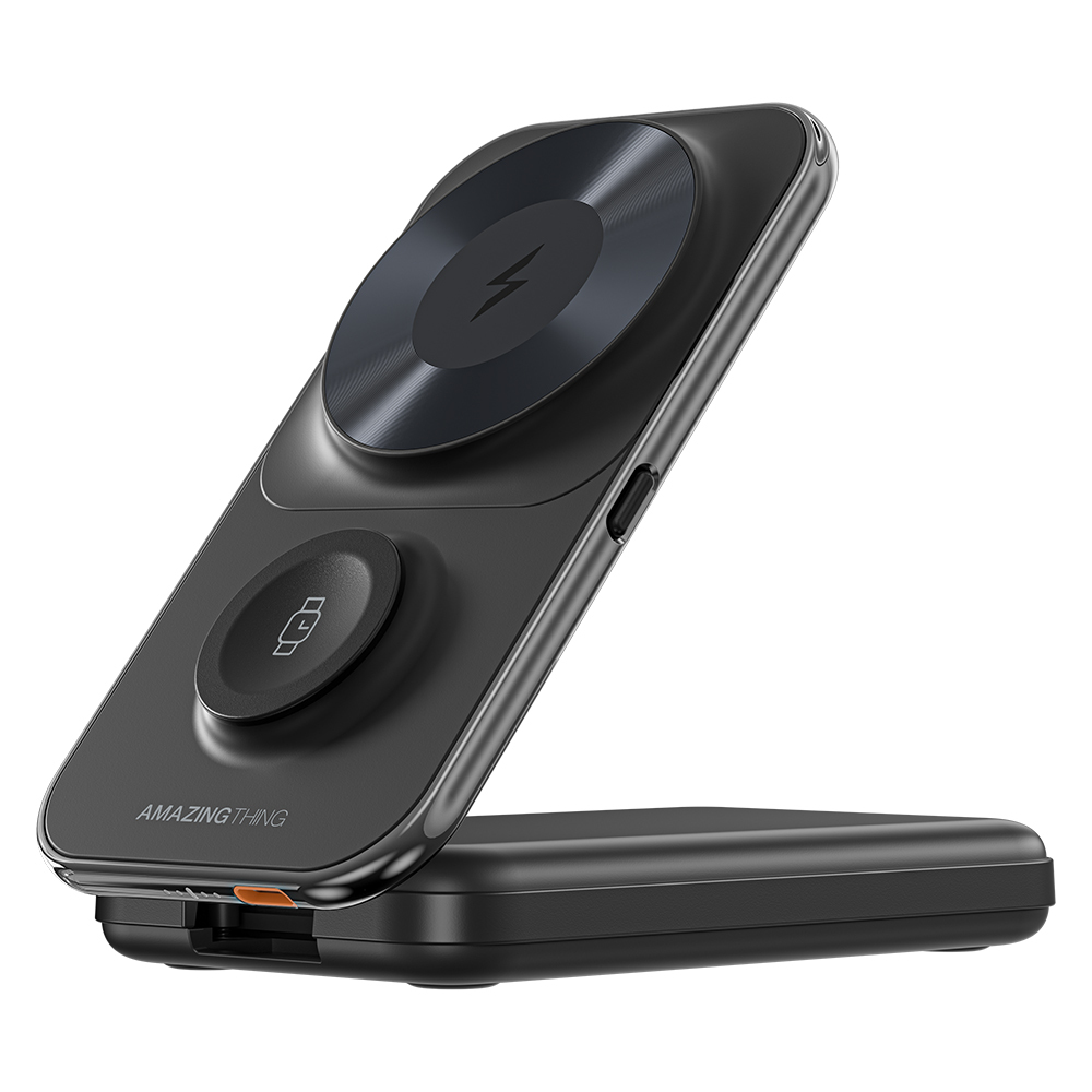 Amazingthing Thunder Pro Mag 6in1 PD22.5W Katlanabilir Standlı Kablosuz Powerbank 8000mAh - 9