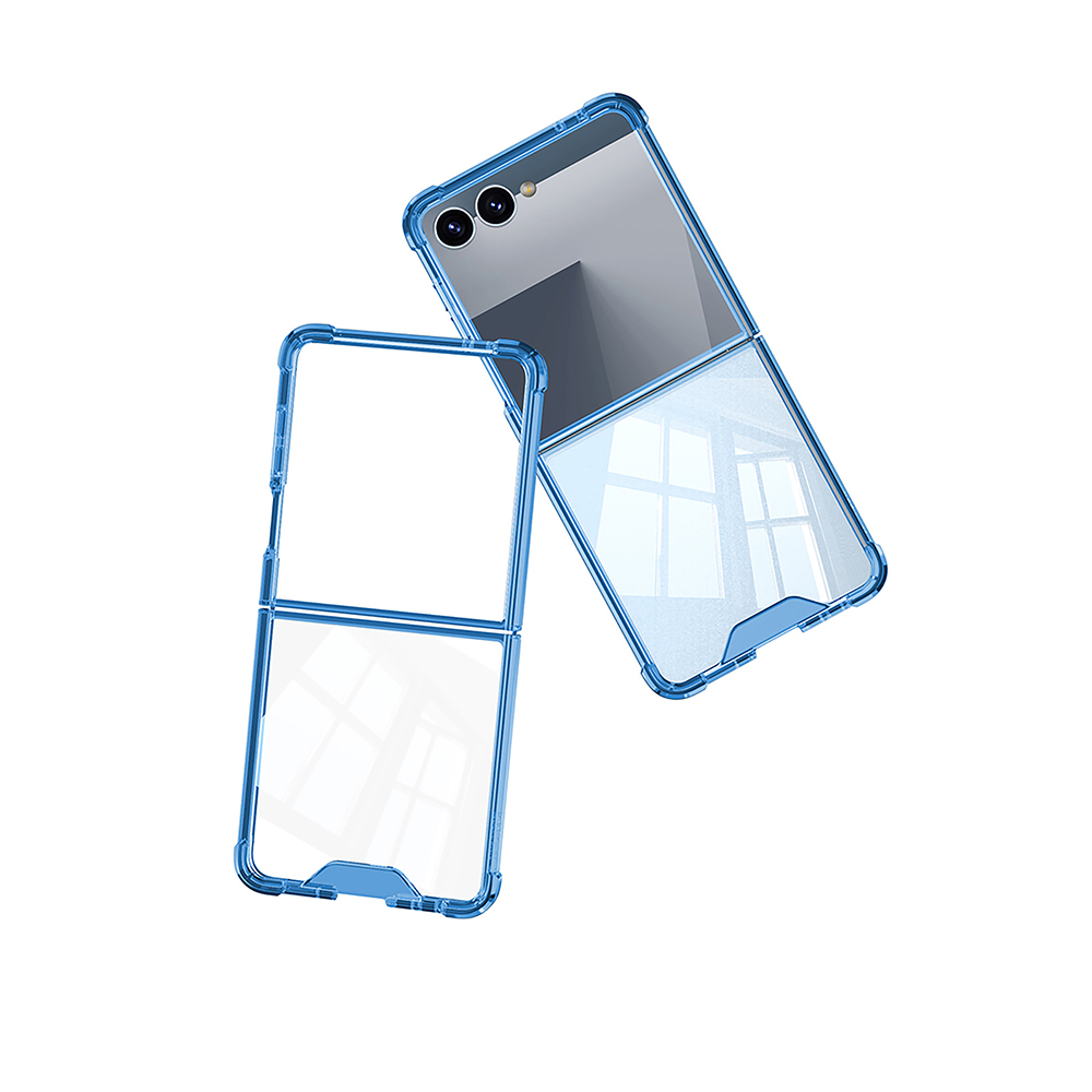 Samsung Galaxy Z Flip Uyumlu 7 Kılıf Zore Full Camlı Kıpta Kapak - 2
