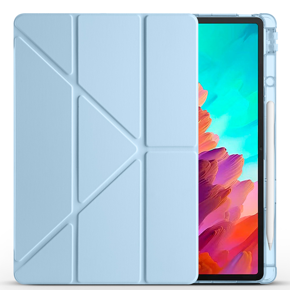 Lenovo Idea Tab Pro 12.7 TB-373FU Kılıf Zore Tri Folding Kalem Bölmeli Standlı Kılıf - 7