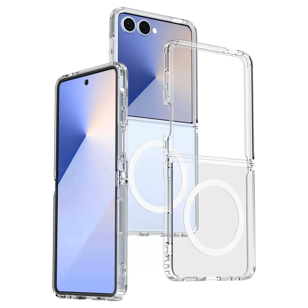 Samsung Galaxy Z Flip Uyumlu 7 Kılıf Kamera Korumalı M-safe Sert PC Zore Porto Kapak - 1