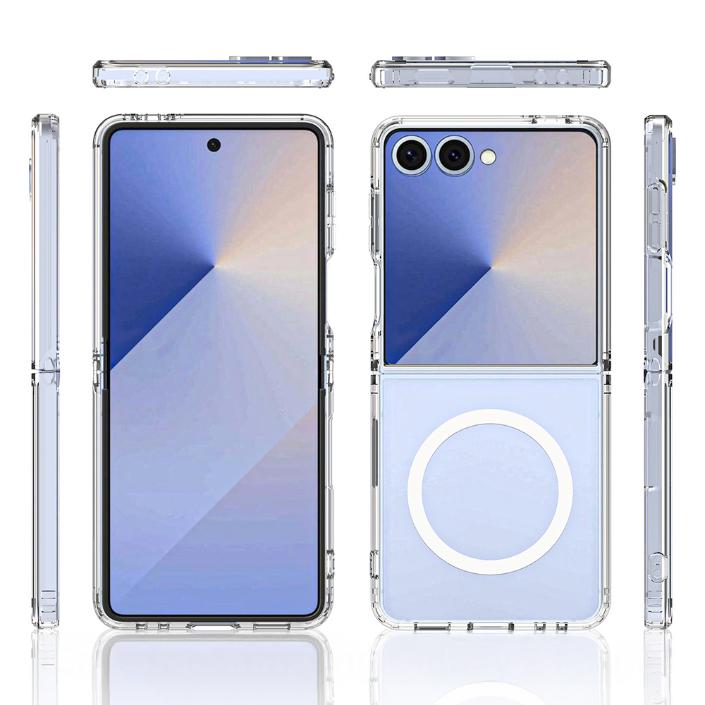 Samsung Galaxy Z Flip Uyumlu 7 Kılıf Kamera Korumalı M-safe Sert PC Zore Porto Kapak - 9