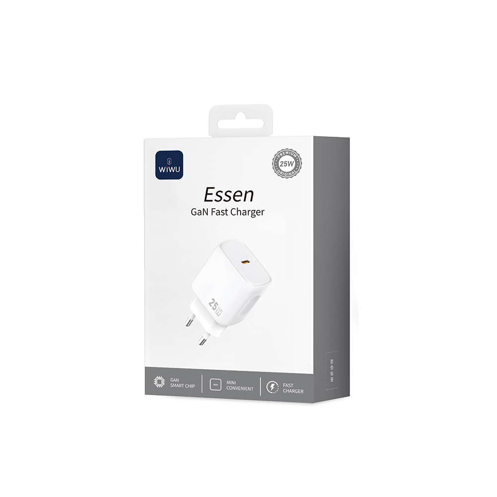 Wiwu Wi-G016 Essen Serisi GaN Tech PD Hızlı Şarj Özellikli Şarj Başlığı 25W - 11
