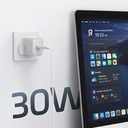 Wiwu Wi-G008 Essen Serisi GaN Tech PD Hızlı Şarj Başlığı Type-C to Type-C PD 30W Kablolu Şarj Seti - 10