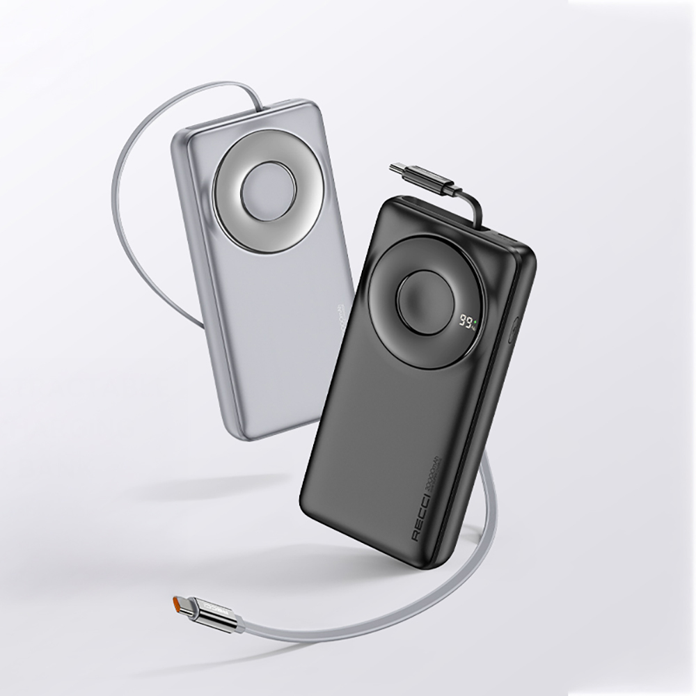 Recci RPB-P72 Hızlı Şarj Özellikli Type-C Kablolu Powerbank 65W 20.000mAh - 2