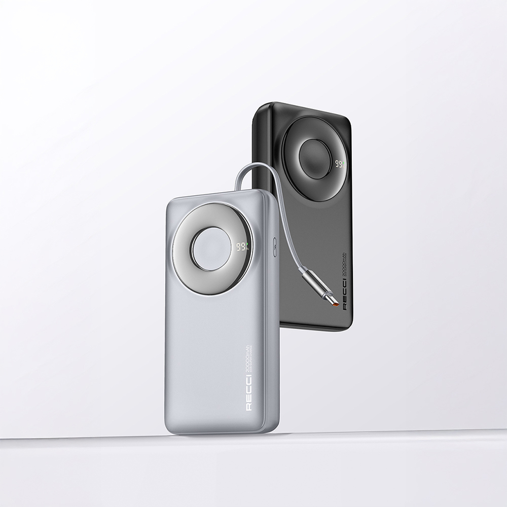 Recci RPB-P72 Hızlı Şarj Özellikli Type-C Kablolu Powerbank 65W 20.000mAh - 10