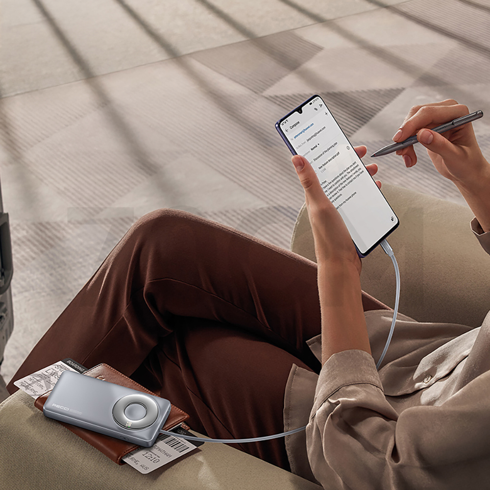 Recci RPB-P58 PD Hızlı Şarj Özellikli Type-C Kablolu Powerbank 22.5W 10.000mAh - 3