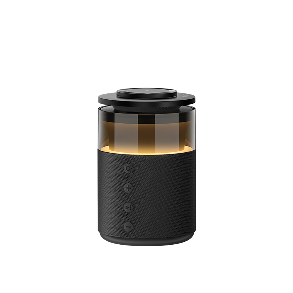Recci RCW-51 Kablosuz Şarj Standı Ambiyans Işıklı Bluetooth Speaker Hoparlör Özellikli - 1