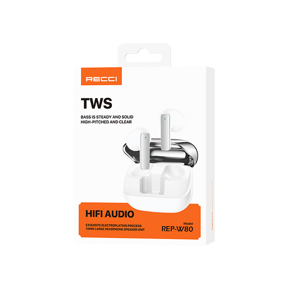 Recci REP-W80 Hi-Fi Ses Kaliteli TWS Kulak İçi Bluetooth v5.3 Kulaklık - 6