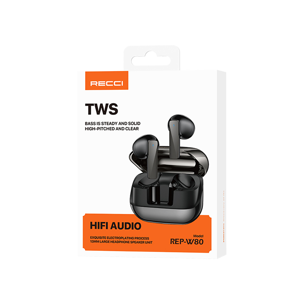 Recci REP-W80 Hi-Fi Ses Kaliteli TWS Kulak İçi Bluetooth v5.3 Kulaklık - 7