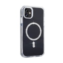 Apple iPhone 11 Uyumlu Kılıf Taşlı Tasarım M-safe Şarj Özellikli Zore Koment Silikon Kapak - 4