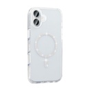 Apple iPhone 16 Pro Uyumlu Kılıf Taşlı Tasarım M-safe Şarj Özellikli Zore Koment Silikon Kapak - 4