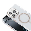 Apple iPhone 15 Pro Max Uyumlu Kılıf Taşlı Tasarım M-safe Şarj Özellikli Zore Koment Silikon Kapak - 4