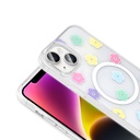 Apple iPhone 13 Uyumlu Kılıf M-Safe Şarj Özellikli Şeffaf Zore Folk Sert Kapak - 7