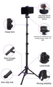 Jmary MT-36 Tripod 171 cm 360 Derece Dönebilen Başlık 4 Kademeli Yükselik Ayarı - 2